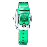 Chronotech Green Leather Dress Watch